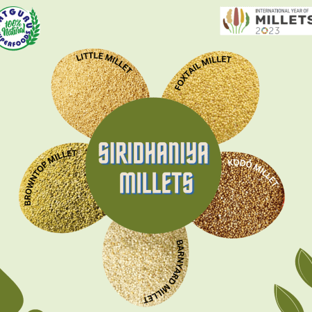 Positive Millets Flour Combo - Kodo Millet | Foxtail Millet | Browntop Millet | Barnyard Millet | Little Millet